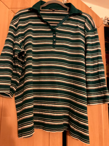 Damen shirt polo - polo-shirt, dunkel