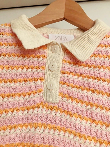 Zara strick poloshirt - zara, strick-poloshirt