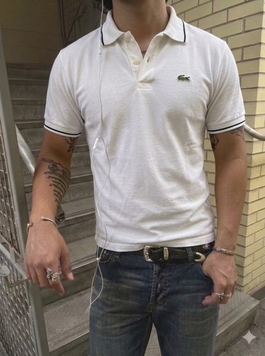 Lacoste poloshirt weiß mit - lacoste,