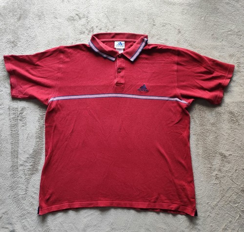 Vintage adidas poloshirt - poloshirt, rot