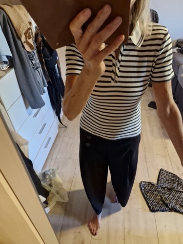 Poloshirt damen gestreift rabe - poloshirt,