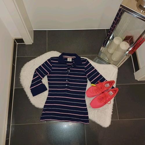 Poloshirt blau gestreift - h&m,