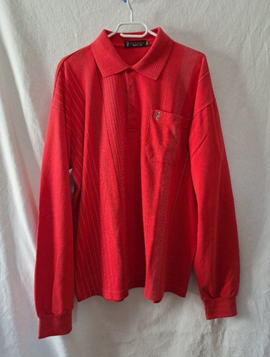 Langarm polo shirt rot - polo-shirt,